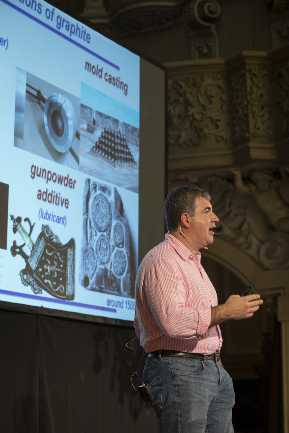Konstantin Novoselov presents at the Graphene Flagship's Marketplace event