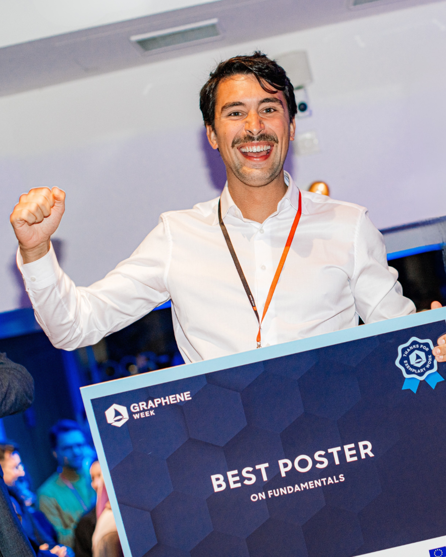 Robin Smeyers Poster Winner in Fundamentals Graphene Week 2024