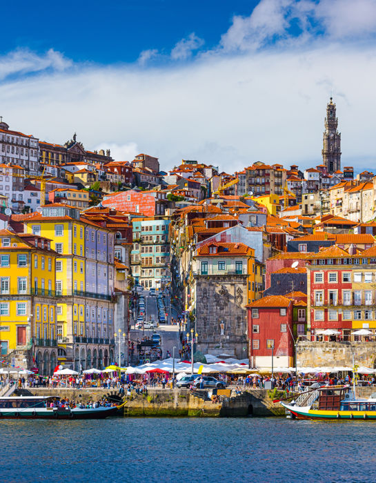 Porto colorful buildings