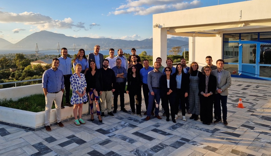 GRAPHERGIA team at their kickoff meeting in Patras.