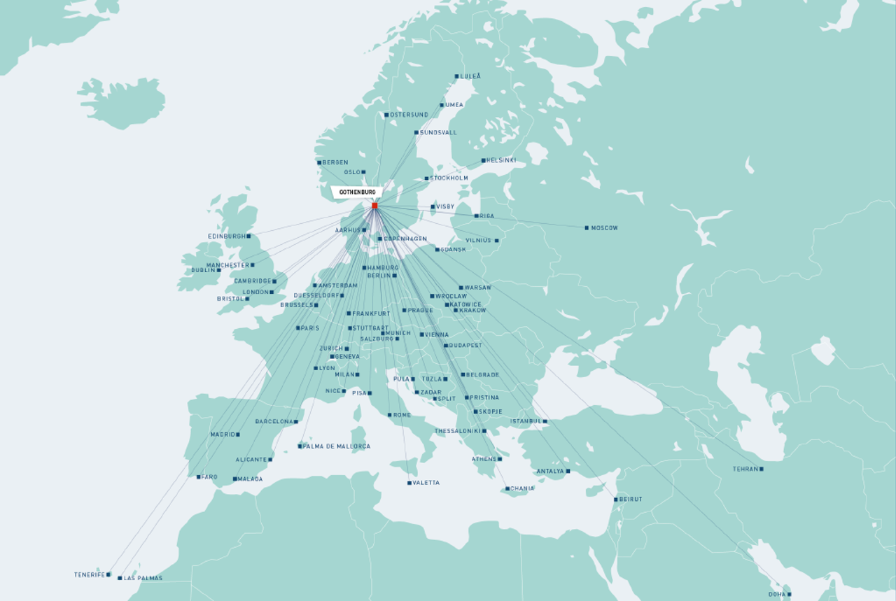 Flights to Gothenburg Graphene Week 2023