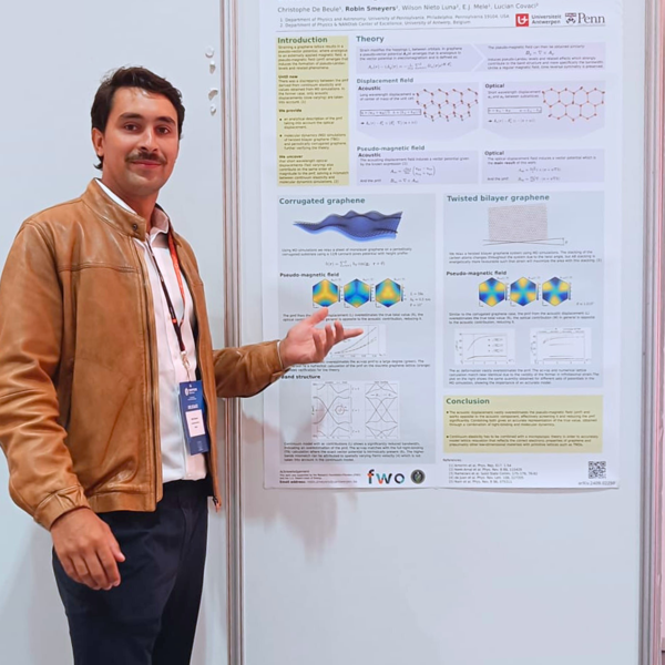 Robin Smeyers Poster Winner in Fundamentals Graphene Week 2024
