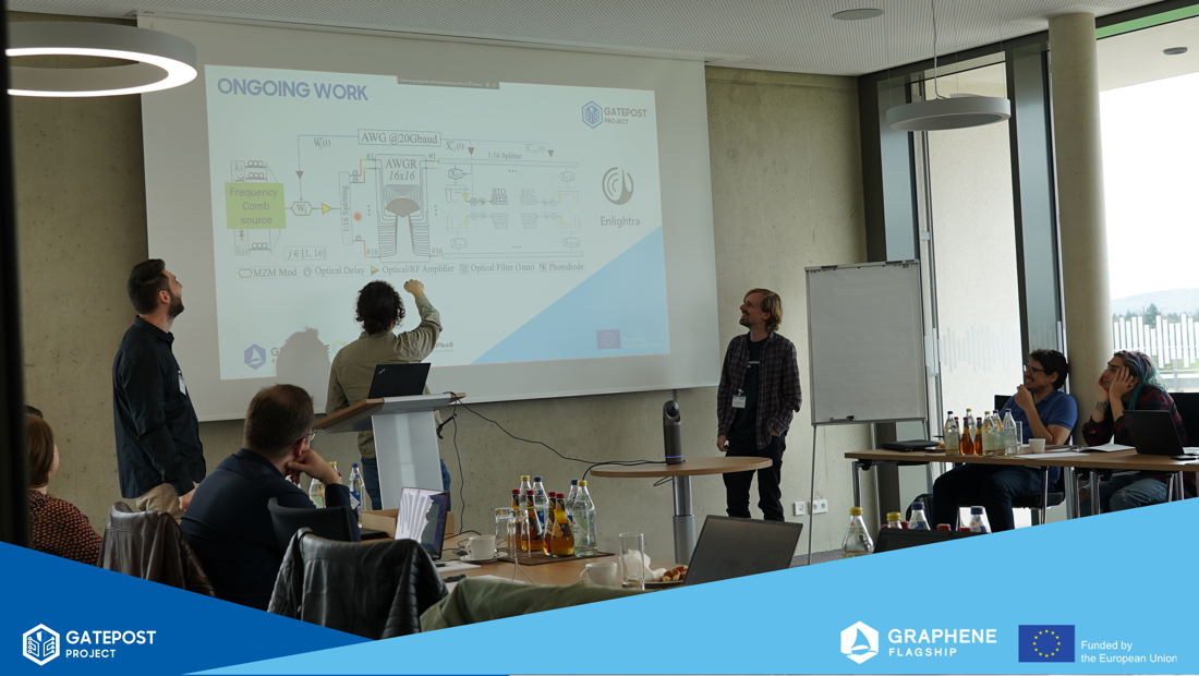 Scientists explain and discuss the results of the GATEPOST project meeting.