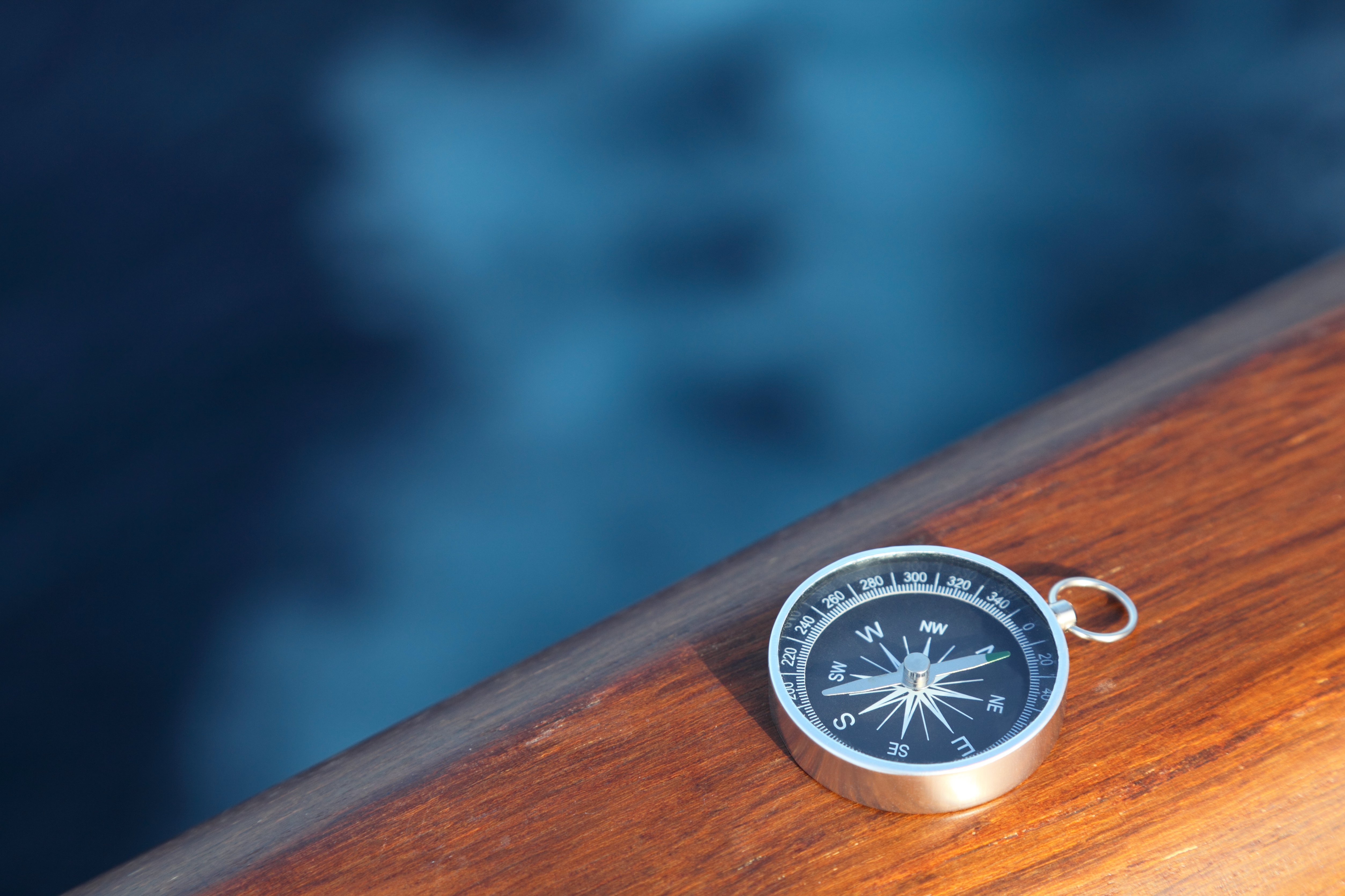 compass on a boat