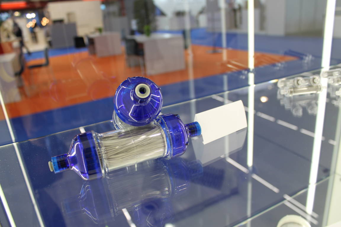 graphene water filter in display case