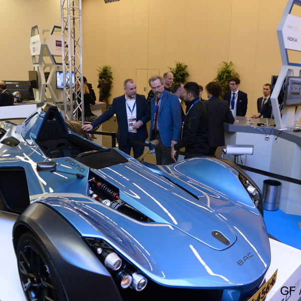Graphene car at the Graphene Experience Zone at Mobile World Congress 2017